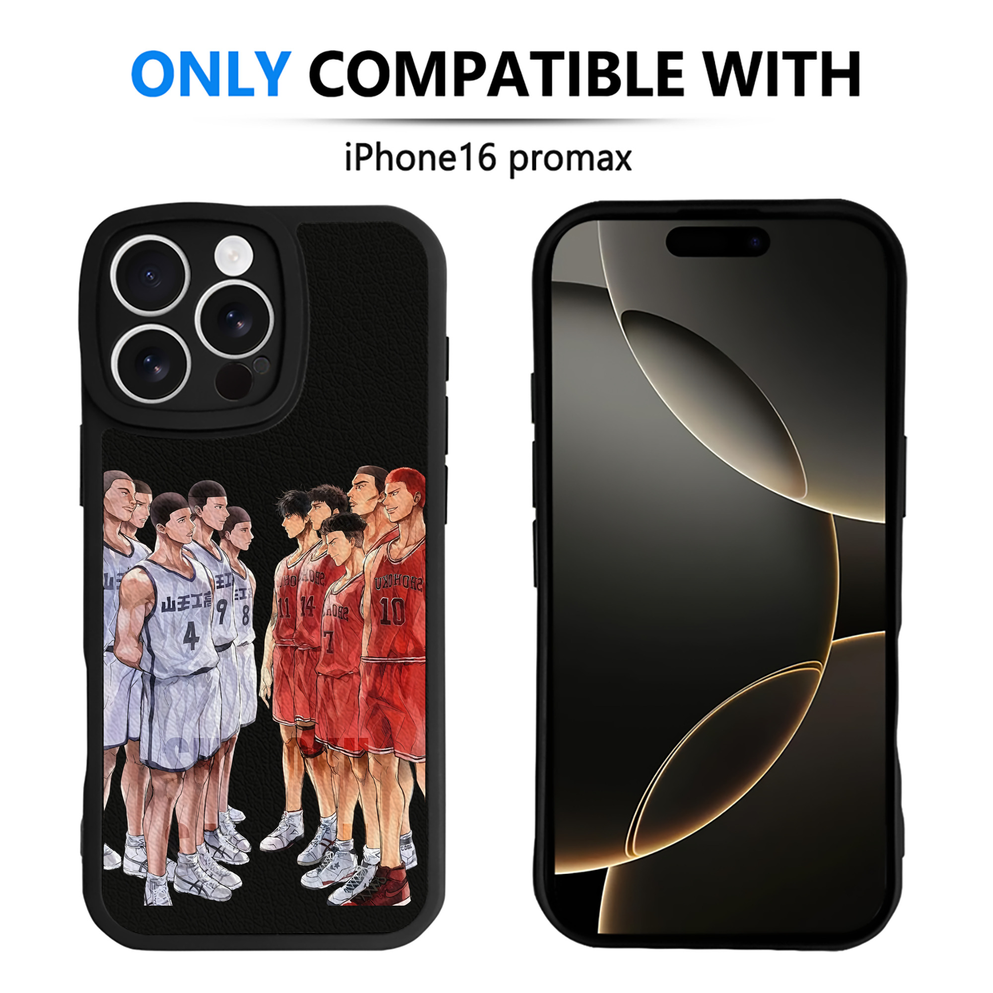 （画像用） SLAM DUNK／スラムダンク 【iPhone 16シリーズ対応】シリコンスマホケース（レザー調） 材質：シリコン